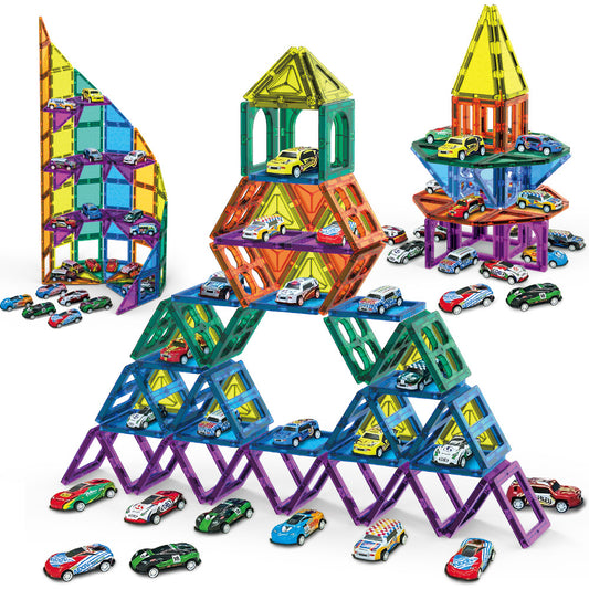 Magnetic Tile Building Set — Educational STEM Toy
